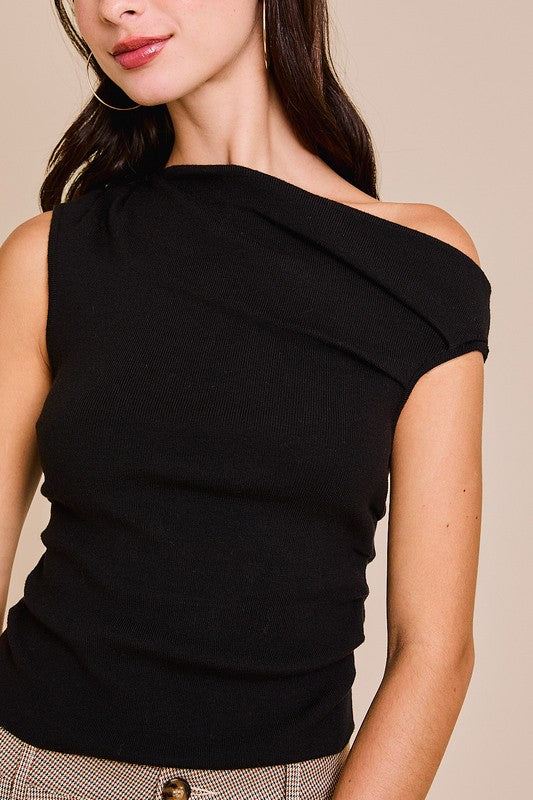 Asymmetrical Black Top