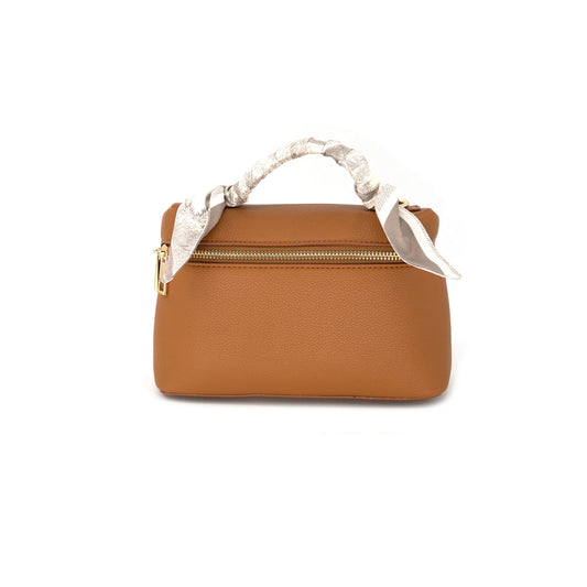 Tan Zip Hand Bag