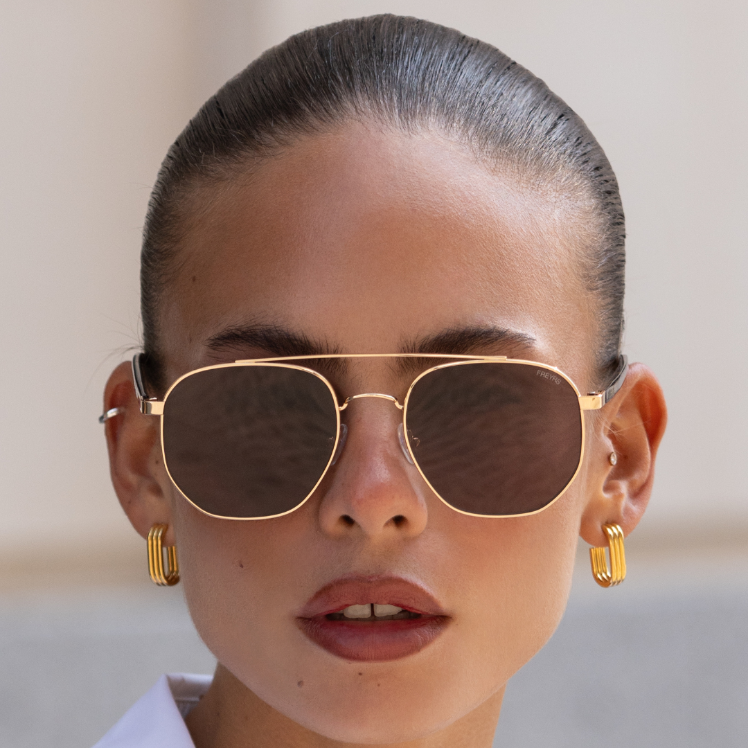 Austin Gold/ Brown Sunglasses