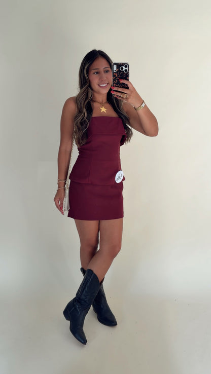 Maroon Skirt