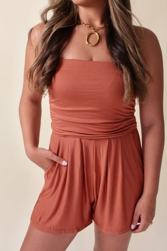 Rust Slip Romper