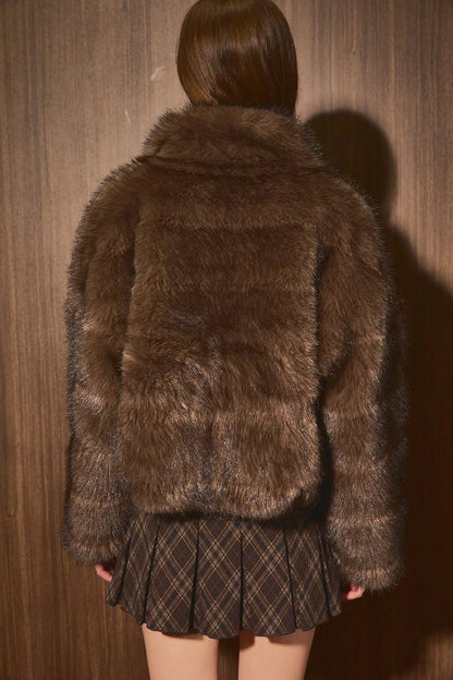 Dark Brown Fur Jacket