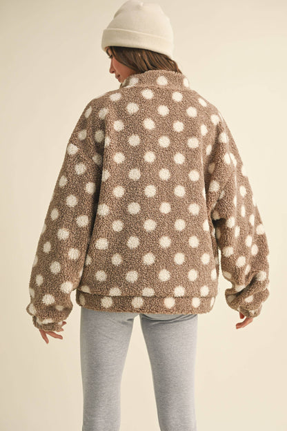 Polka Dot Teddy Sherpa
