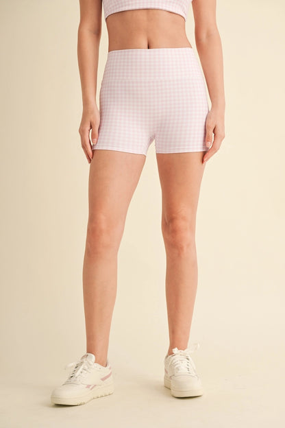 Pink Gingham Shorts