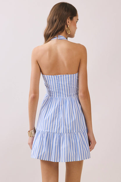 Dockside V Neck Halter Dress