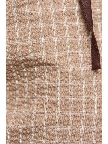 Low Plaid Skirt