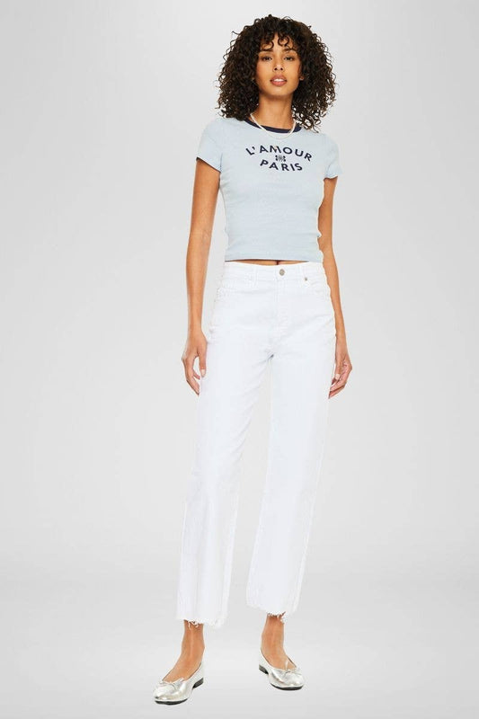 White Denim- Slim Wide Leg