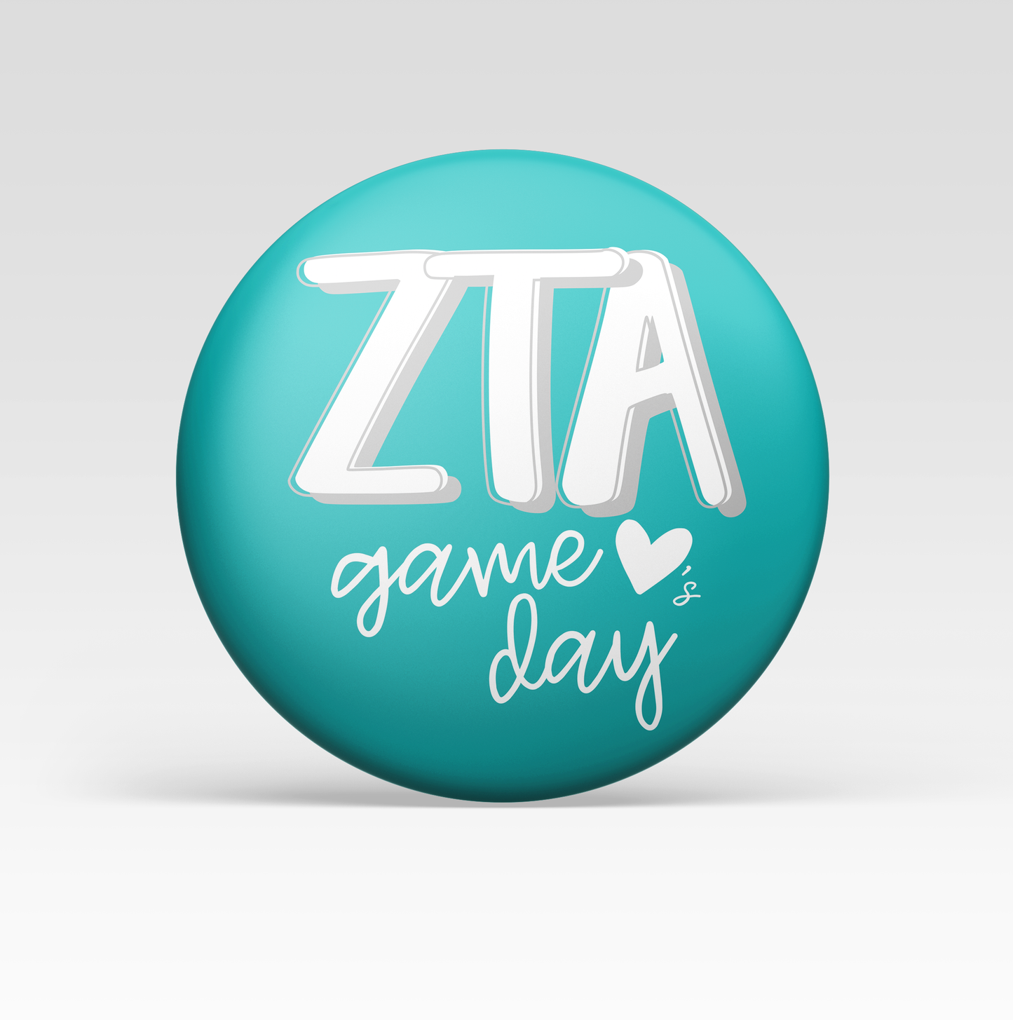 Zeta Tau Alpha Loves Game Day Button