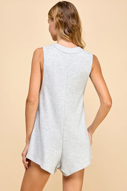 Heather Haze Knit Romper