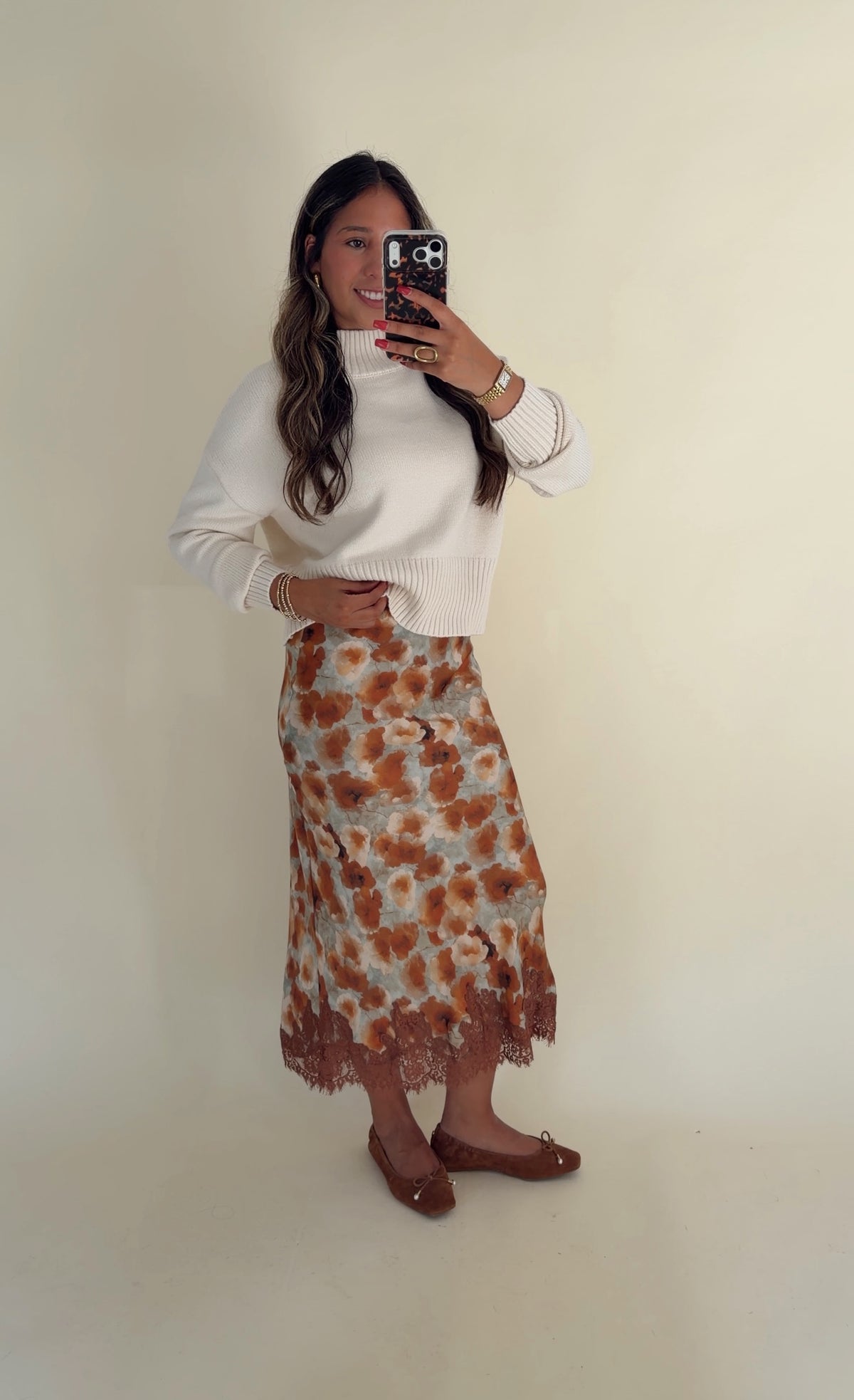 Rustic Floral Skirt