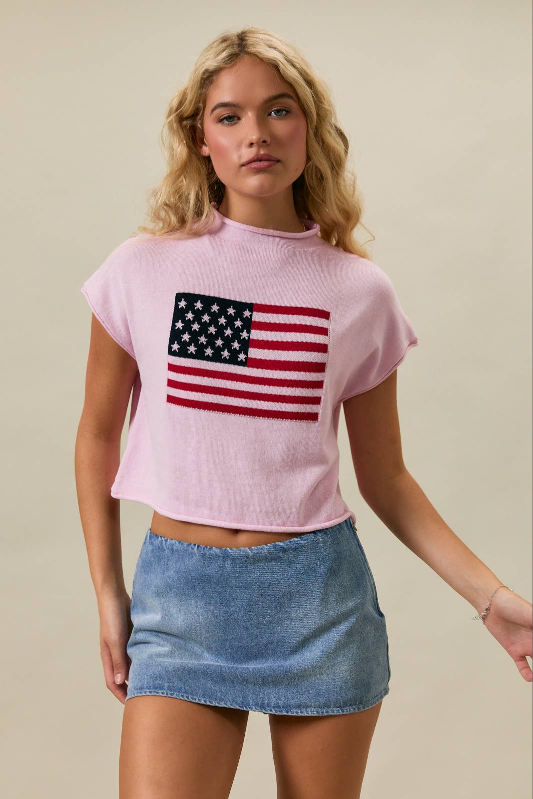 Pink Flag Sweater
