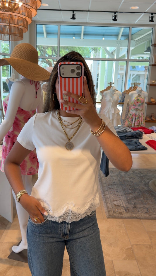 Lace Trim Tee