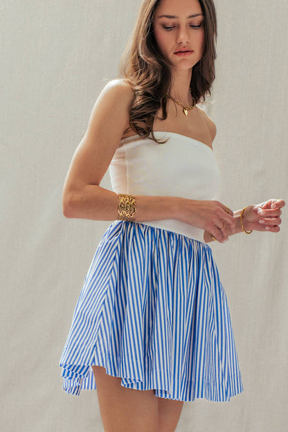 Mixed Media Mini Dress