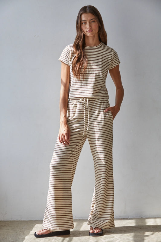 Mocha Stripe Set