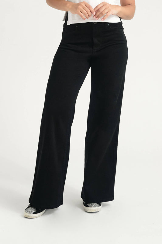 Better Butter Wide Leg Jean in Black