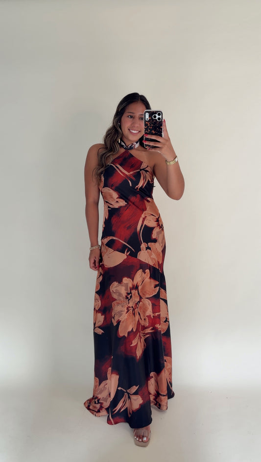 Scarlet Floral Maxi Dress