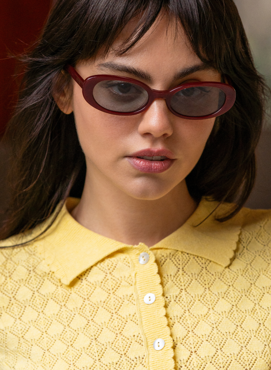 Mimi Burgundy Sunglasses