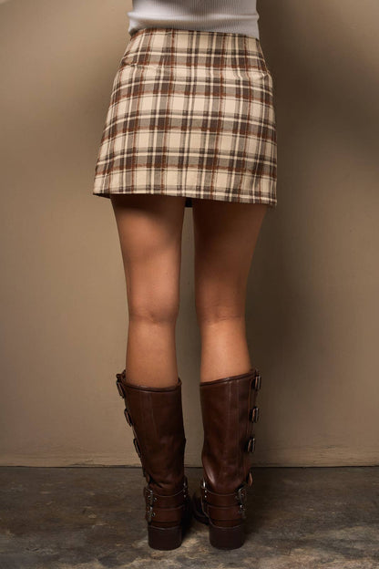 Harvest Plaid Skirt