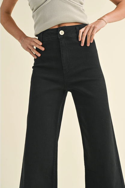 Wide Leg Black Pants