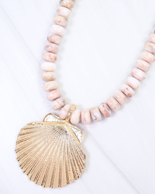 Kai Beaded Shell Necklace