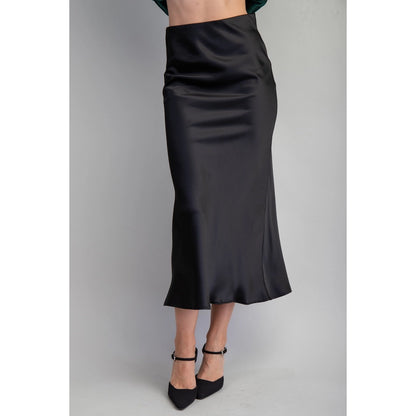 Eve Midi Skirt- Black