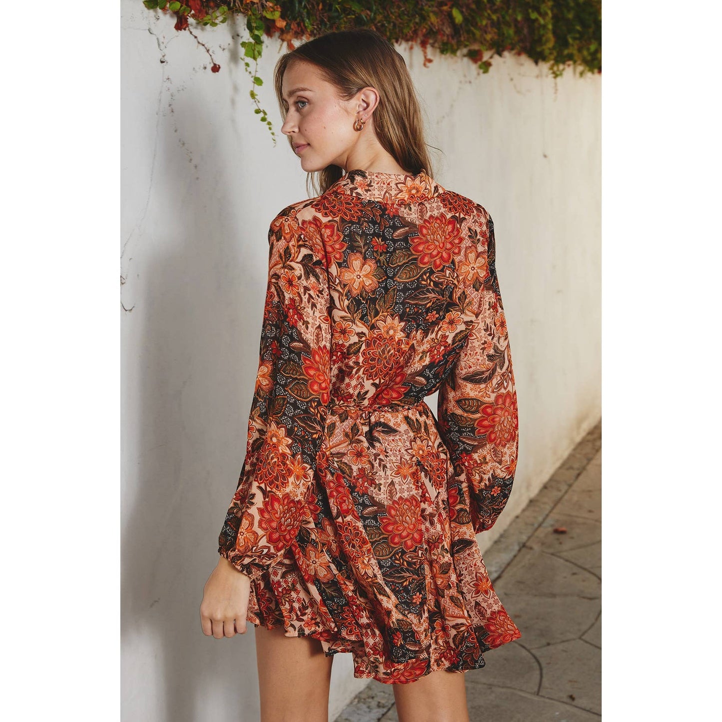 Fall Flared Mini Dress