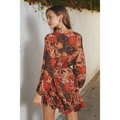 Fall Flared Mini Dress