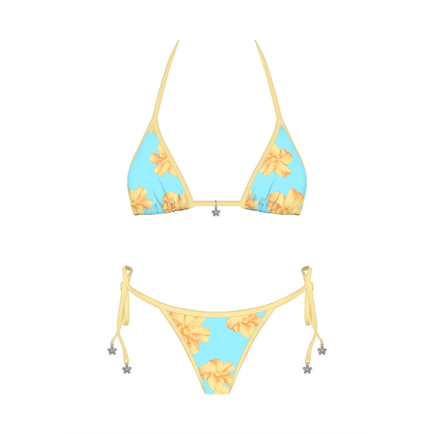Tangerine Floral Bikini