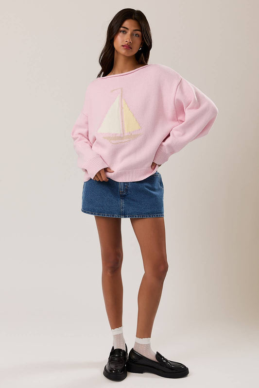 Light Pink Sail Swetarer