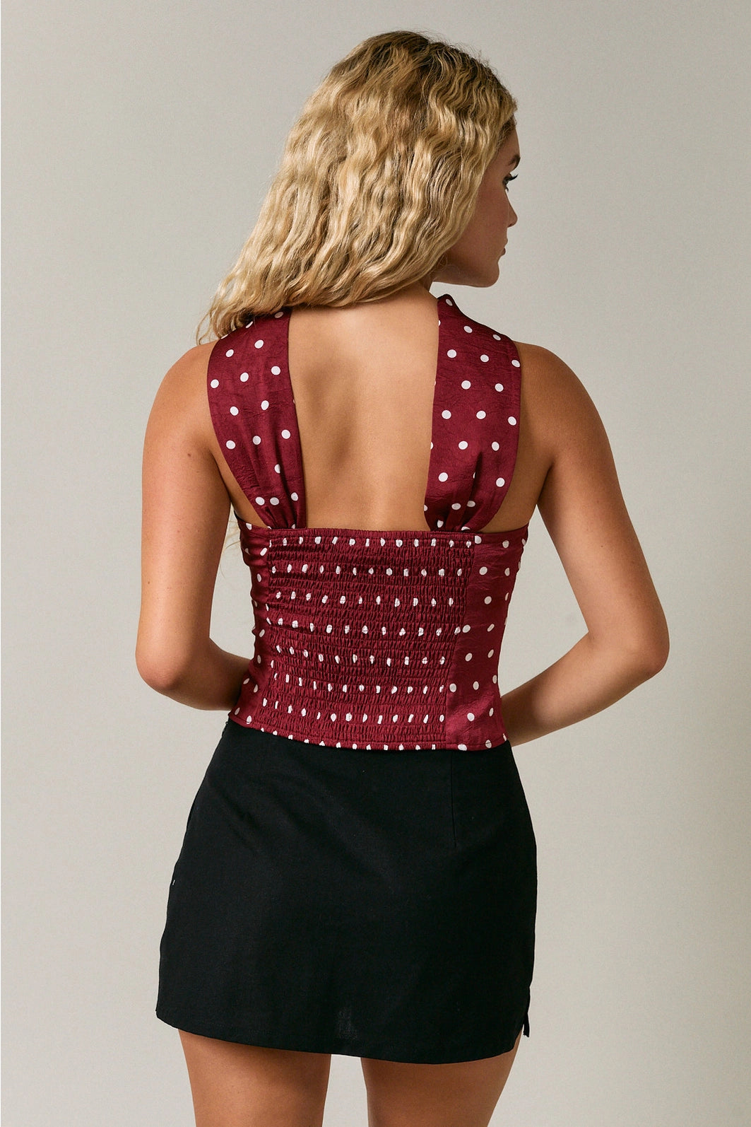 Maroon Scarf Tube Top