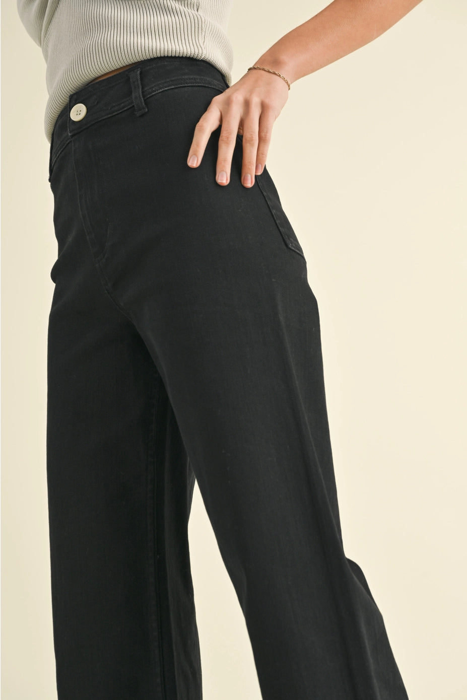 Wide Leg Black Pants