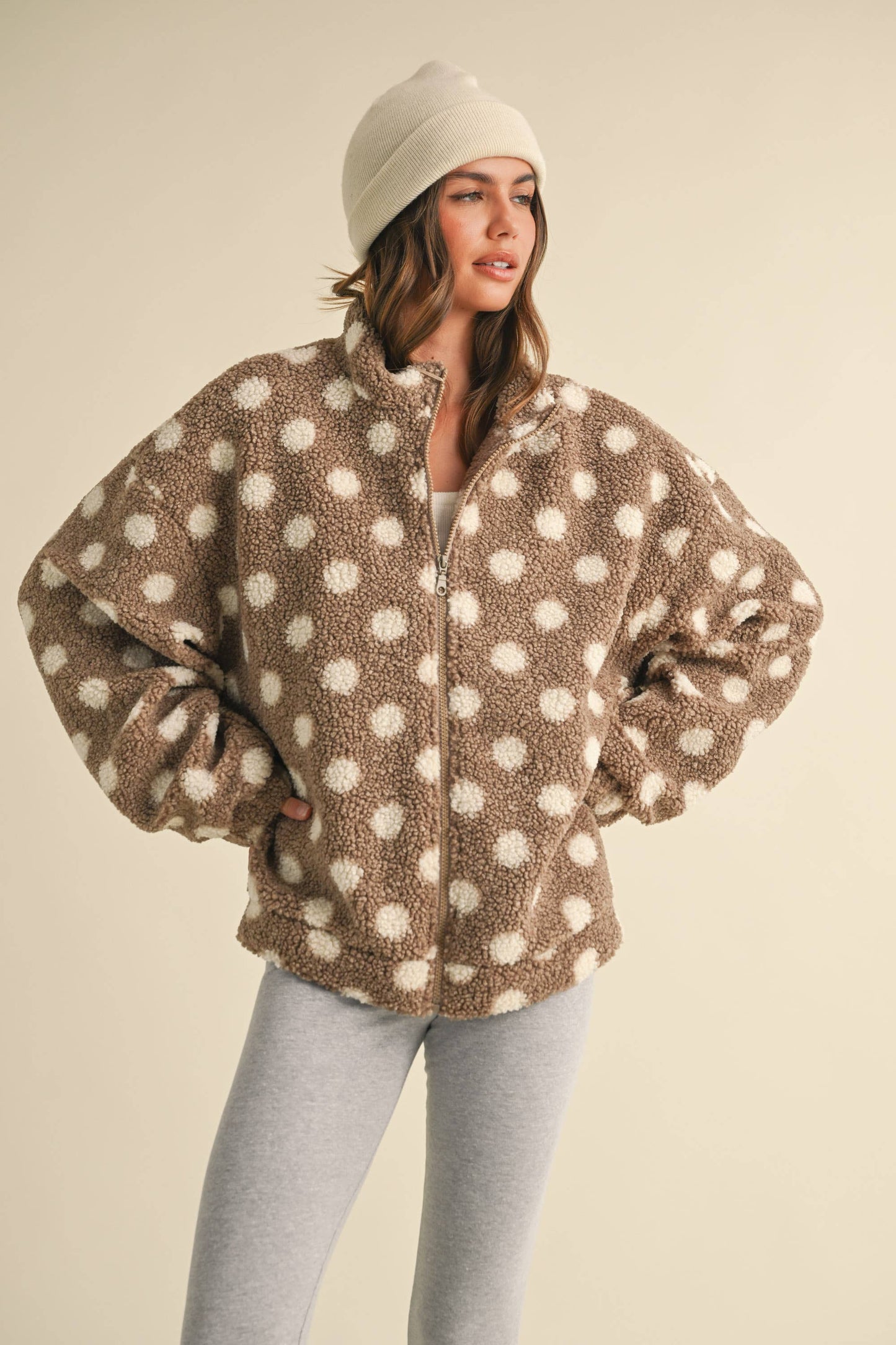 Polka Dot Teddy Sherpa