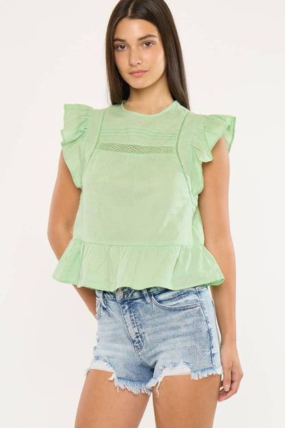 Medium Wash Distressed Shorts