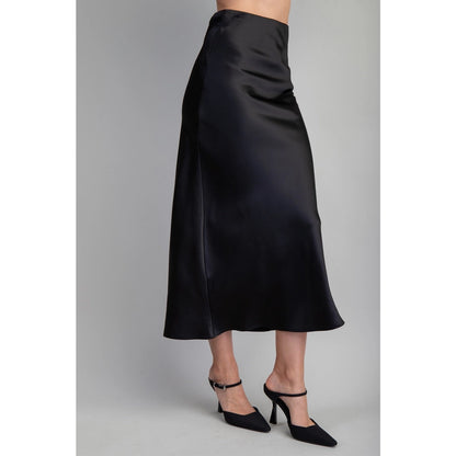 Eve Midi Skirt- Black