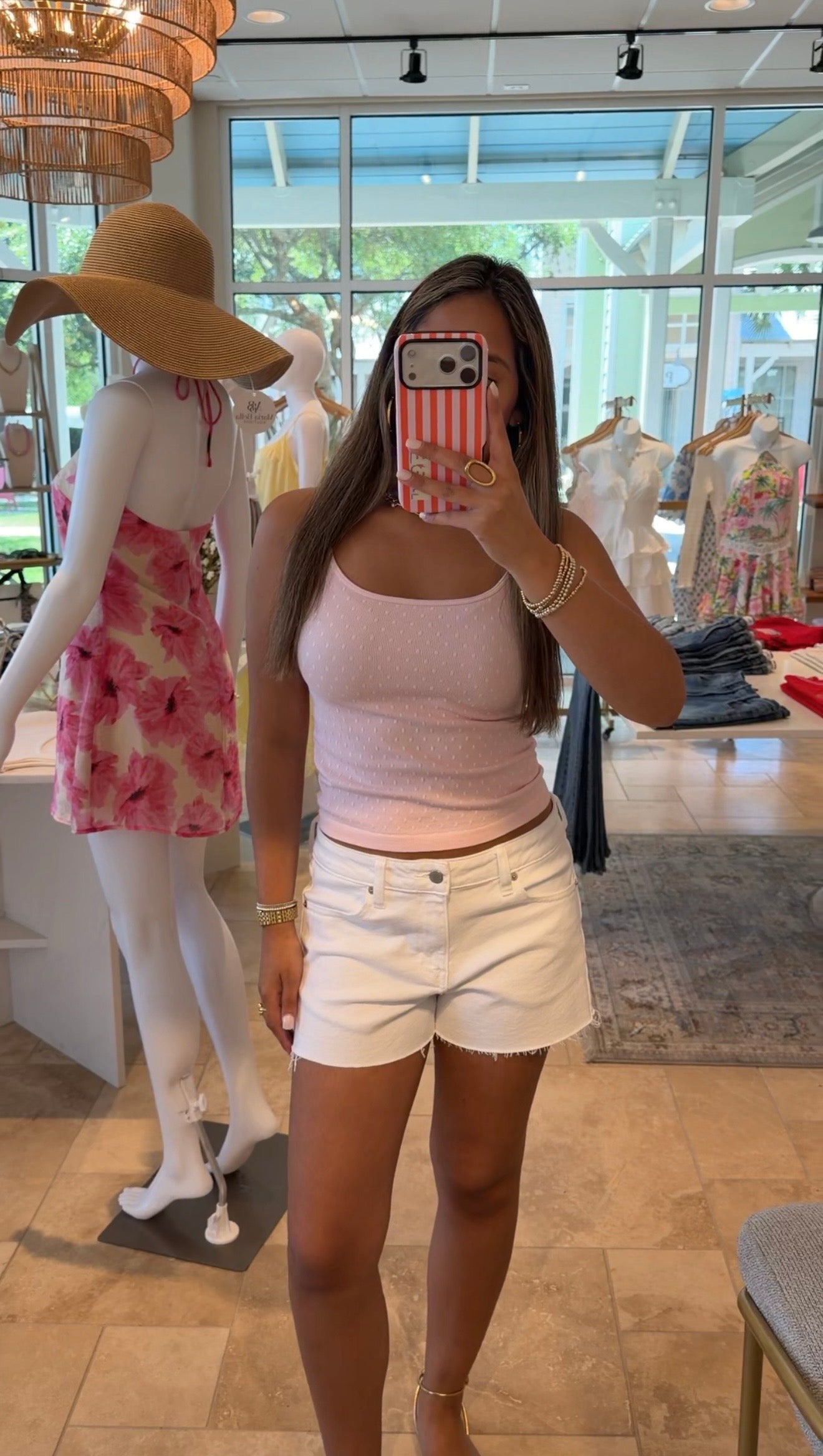 Blush Polka Dot Tank