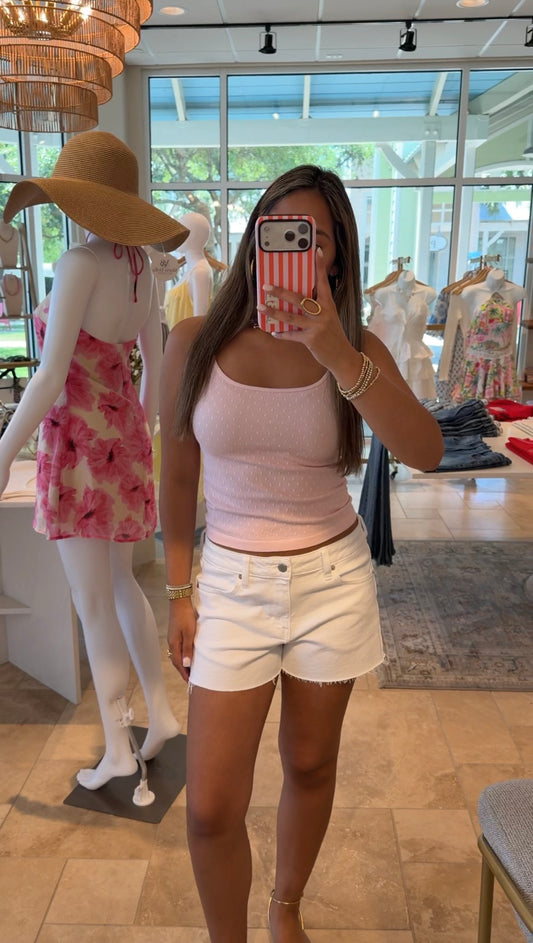 Blush Polka Dot Tank