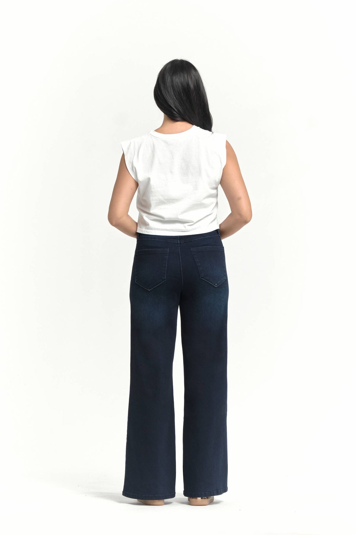 Wide leg Butter Jeans- Dark Wash