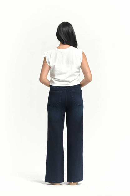 Wide leg Butter Jeans- Dark Wash