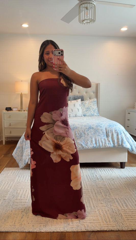 Mocha Bloom Dress