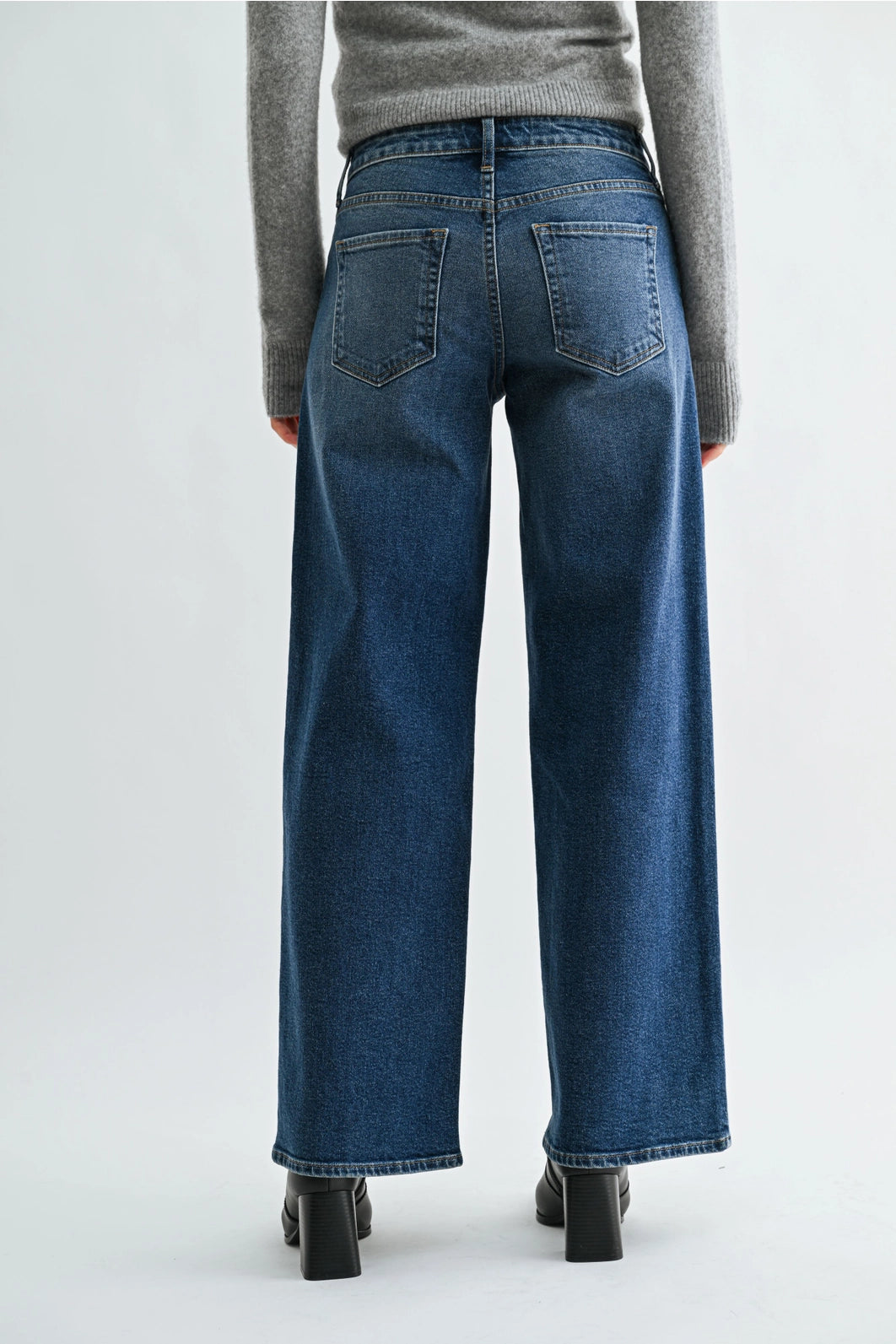 Payton Wide Leg Denim- Dark Wash