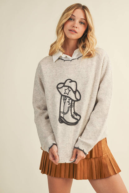 Cowboy Boots Sweater