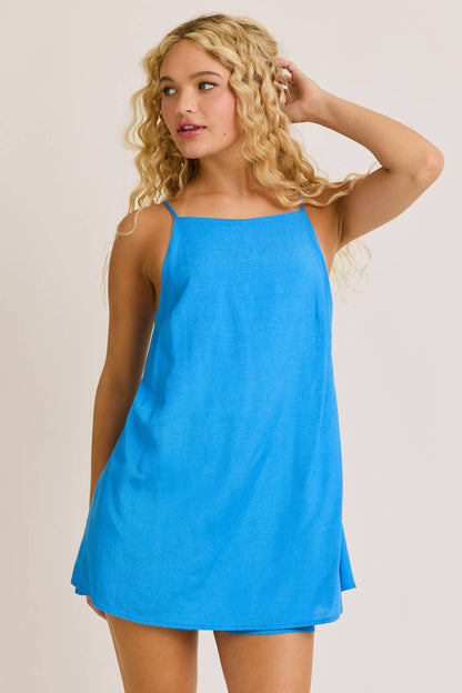Capri Blue Romper