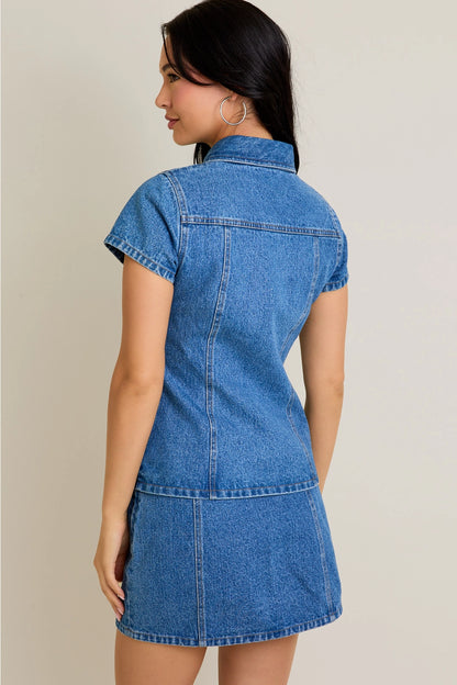Button Down Denim Top