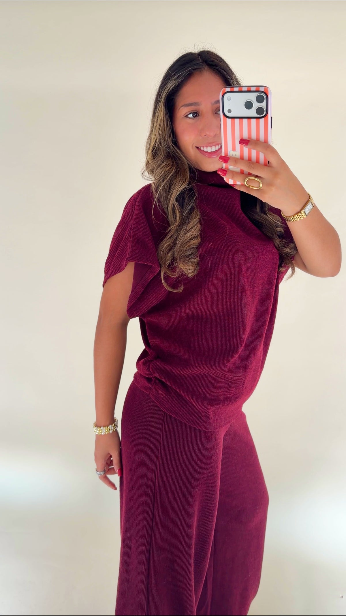 Burgundy Pant Set