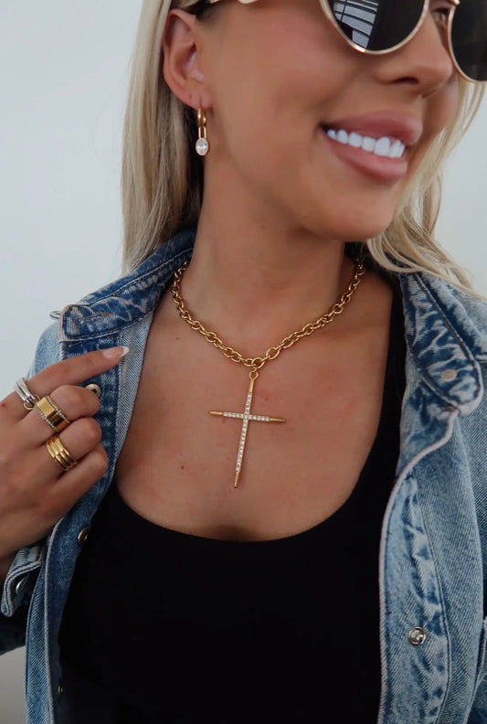 XL Cross Chain Necklace