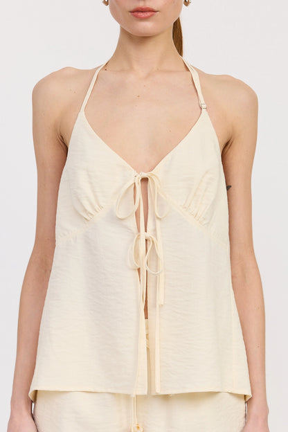 Arden Tie Front Top