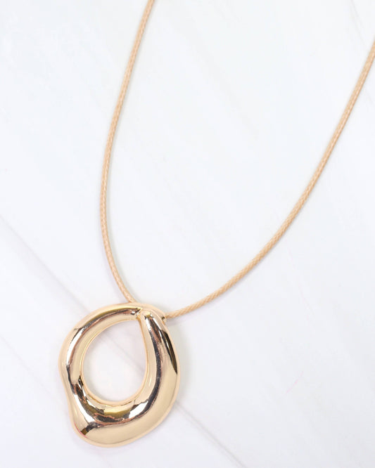 Mansfield Circle Pendant Necklace