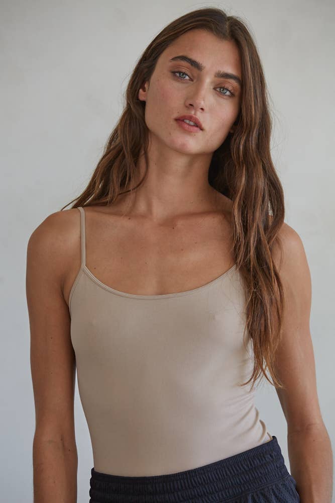 Tank Top Cami- Taupe