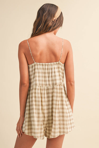 Lightweight Taupe Romper