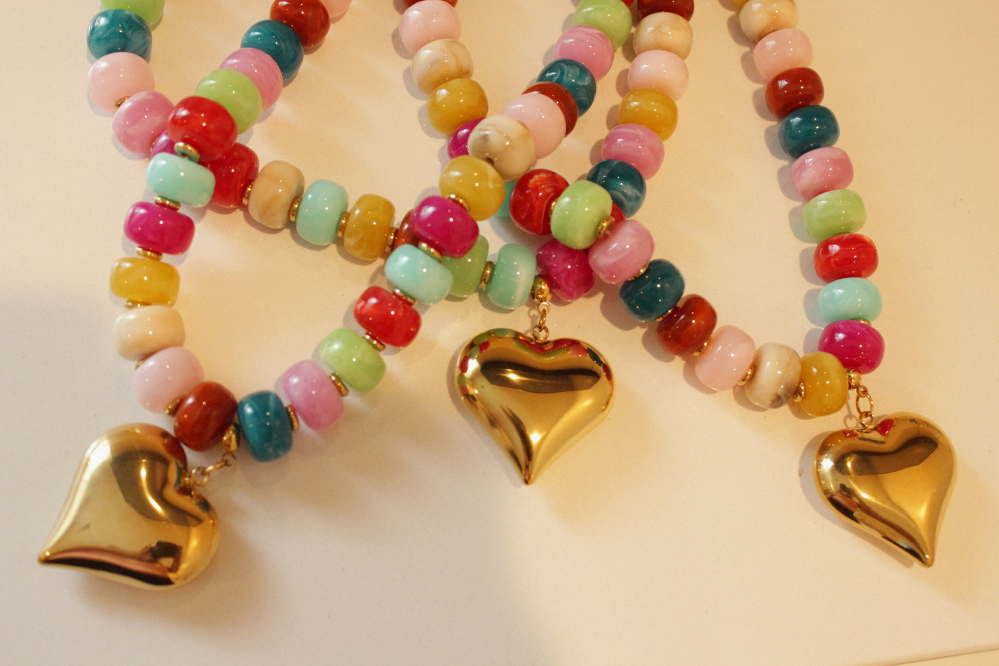 Rainbow Heart Necklace